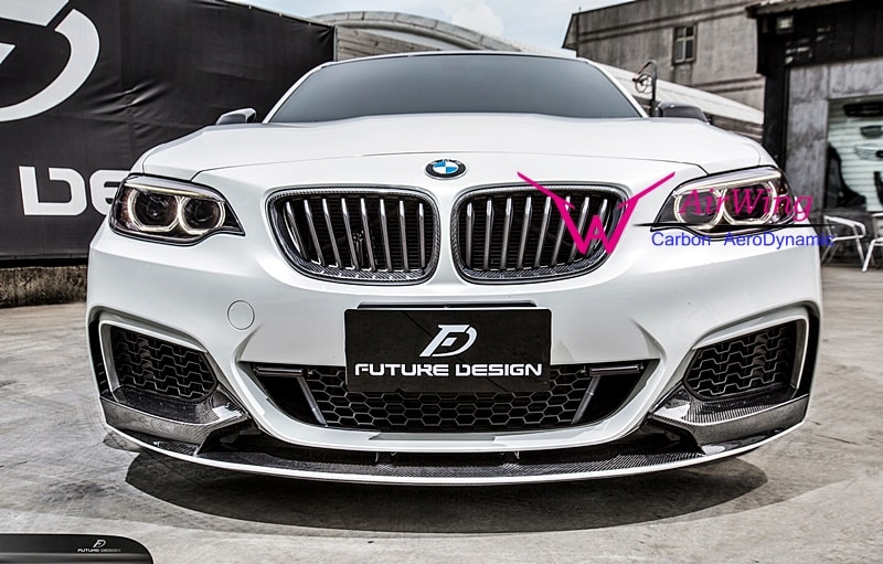 BMW F22 M-TECH Performance carbon front lip 02